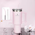 ROMANTIC CROWN Copo Térmico Inox Portátil 1200ml/1.2L Garrafa Térmica Inoxidável com Tampa e Canudo