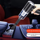 Mini Aspirador de Pó Portátil Recarregável Profissional Sem Fio de Limpeza Automotivo Carro 3 em 1 Sopro Faz Vácuo Potente