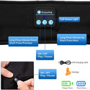 Máscara de olho para dormir com fones de ouvido Bluetooth 5.0 Faixa de cabeça macia elástica e confortável ASMR Banda de dormir 10H Música