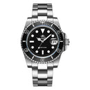 Addiesdive relógio clássico masculino com moldura de cerâmica 200m resistente à água relógio de quartzo casual bgw9 azul luminoso presente relógio MY-H3-2
