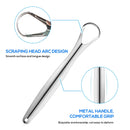 Raspador de Língua de Metal Premium 1pcs/3pcs para Adultos e Crianças, Escovas Portáteis de Aço Inoxidável para Raspadores de Língua para Remoção