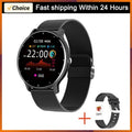 Lige 2026 relógio inteligente das mulheres dos homens senhoras presente esporte de fitness relógios monitor freqüência cardíaca à prova dwaterproof água smartwatch para android ios