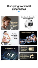 Fones de ouvido sem fio Bluetooth com microfone