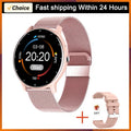Lige 2026 relógio inteligente das mulheres dos homens senhoras presente esporte de fitness relógios monitor freqüência cardíaca à prova dwaterproof água smartwatch para android ios