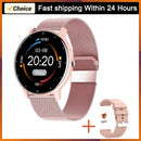 Lige 2026 relógio inteligente das mulheres dos homens senhoras presente esporte de fitness relógios monitor freqüência cardíaca à prova dwaterproof água smartwatch para android ios