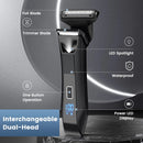 Barbeador Profissional Máquina de Barbear Elétrica Aparador de barba portátil Barbeador recarregável Barbeador Mini Barbeador para homens VGR V-353