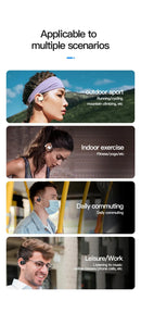 Fones de ouvido sem fio Bluetooth com microfone