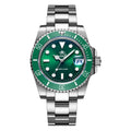 Addiesdive relógio clássico masculino com moldura de cerâmica 200m resistente à água relógio de quartzo casual bgw9 azul luminoso presente relógio MY-H3-2