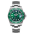 Addiesdive relógio clássico masculino com moldura de cerâmica 200m resistente à água relógio de quartzo casual bgw9 azul luminoso presente relógio MY-H3-2