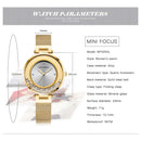 Mini foco relógios femininos mostrador criativo relógio de luxo mulher quartzo à prova dwaterproof água relógio de pulso feminino moda senhoras
