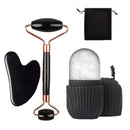1/2/3 pçs rolo de gelo facial cuidados com a pele conjunto de rolo de gelo, rolo facial guasha facetool conjunto, rolo de massagem facial levantamento contorno