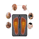 Kit Mini Massageador E Tapete Elétrico Dor Pés E Musculares Tapete Massageador de Pés Elétrico Portátil Recarregável EMS