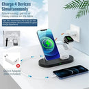 Suporte de carregador sem fio 3 em 1 magnético para iPhone