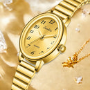Relógio Feminino Clássico Elegante Sunkta, Marca de Luxo, Relógio de Pulso Casual à Prova d'Água com Mostrador Simples