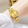 Relógio Feminino Clássico Elegante Sunkta, Marca de Luxo, Relógio de Pulso Casual à Prova d'Água com Mostrador Simples