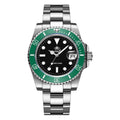 Addiesdive relógio clássico masculino com moldura de cerâmica 200m resistente à água relógio de quartzo casual bgw9 azul luminoso presente relógio MY-H3-2