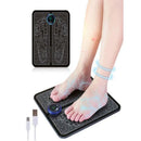 Kit Mini Massageador E Tapete Elétrico Dor Pés E Musculares Tapete Massageador de Pés Elétrico Portátil Recarregável EMS