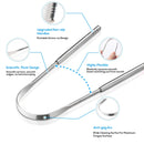 Raspador de Língua de Metal Premium 1pcs/3pcs para Adultos e Crianças, Escovas Portáteis de Aço Inoxidável para Raspadores de Língua para Remoção