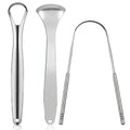 Raspador de Língua de Metal Premium 1pcs/3pcs para Adultos e Crianças, Escovas Portáteis de Aço Inoxidável para Raspadores de Língua para Remoção