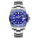 Addiesdive relógio clássico masculino com moldura de cerâmica 200m resistente à água relógio de quartzo casual bgw9 azul luminoso presente relógio MY-H3-2