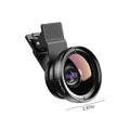 Kit Lente Externa HD 2 em 1 para Celular Clip Universal Compatível com Todos os Modelos de Smartphone Para Fotos Profissionais