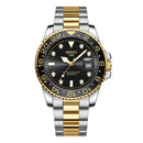 Nibosi ouro preto relógio masculino marca superior de luxo quartzo relógios à prova dwaterproof água luminosa aço inoxidável papel relógio relogio masculino