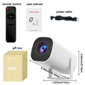 Novo projetor portátil com wifi 6 e sem fio 5.0, projetor inteligente nativo 720p com suporte 4k, tela ajustável, 180 ° Rotação, B
