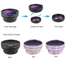 Kit Lente Externa HD 2 em 1 para Celular Clip Universal Compatível com Todos os Modelos de Smartphone Para Fotos Profissionais