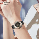 SUNMATE Luxo Top Marca Simples Moda Feminina Relógio Pulseira de Aço Inoxidável À Prova D 'Água Moda Elegante Relógio de Quartzo
